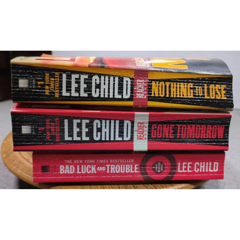 Early Dell PBs Lee‎ Child Bad Luck, Nothing To Lose, Gone Tomorrow. Jack Reacher